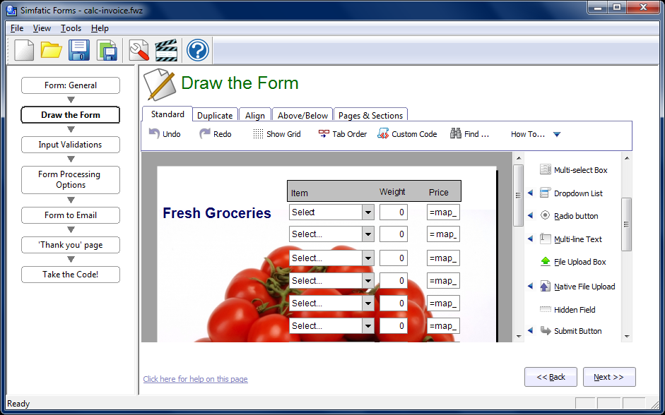 business form design software