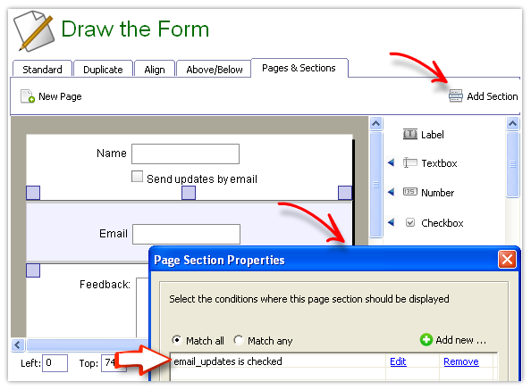 add a section add a section