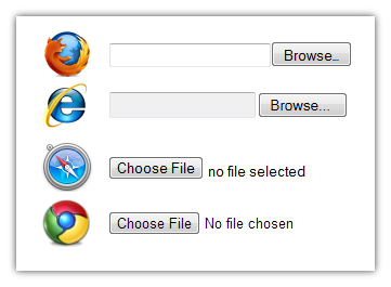 browser file uploadbox differences