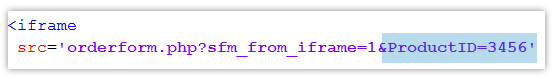 passing value in iframe