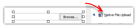 Native file upload 