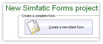 create new blank form