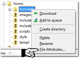 Filezilla menu