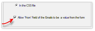 From field option