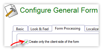 switch to client only mode