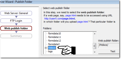 common case, web publish folder