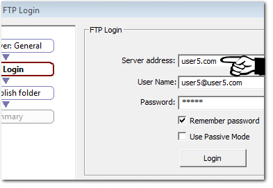 FTP host name
