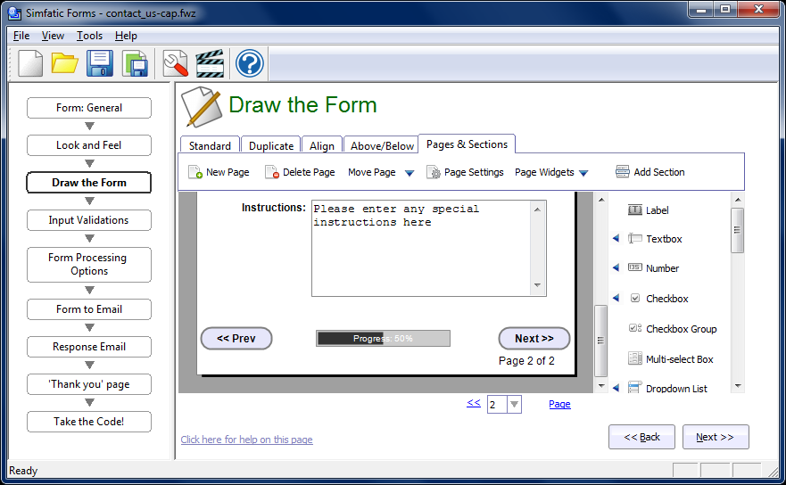 easy web form builder