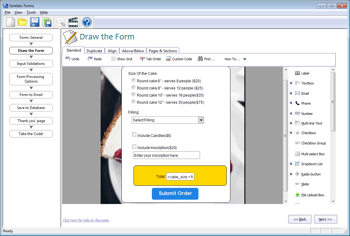 web form builder